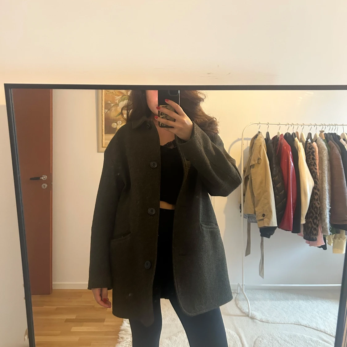 Mörkgrön jacka  - 1