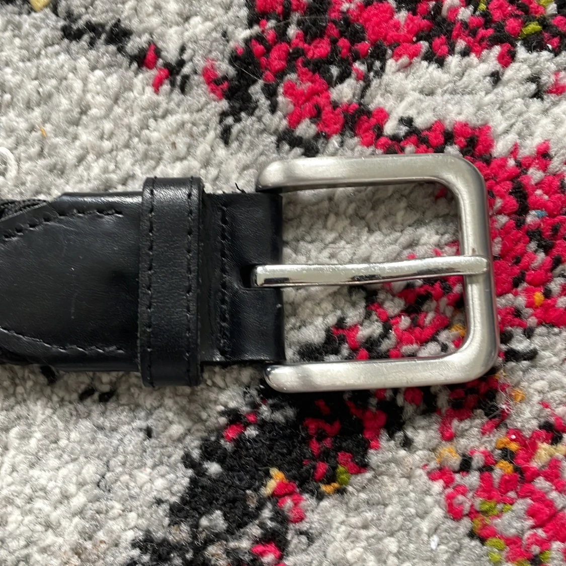 Svart flätat bälte  - 2