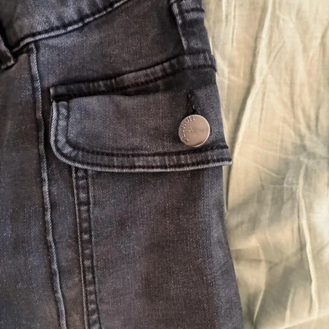 Svarta/ grå jeans från Lindex💘  - 2