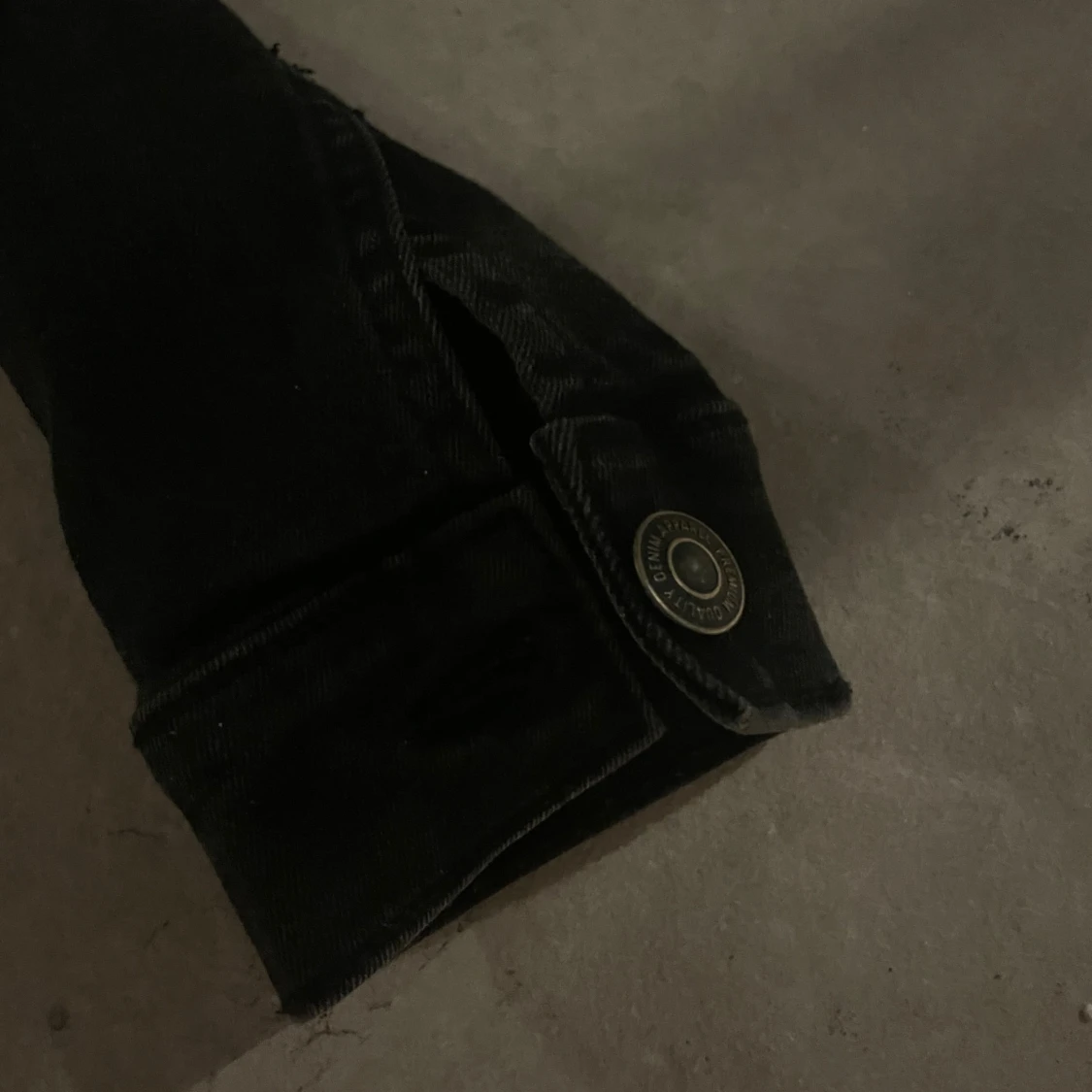 Svart jeansjacka i denim XS - 4