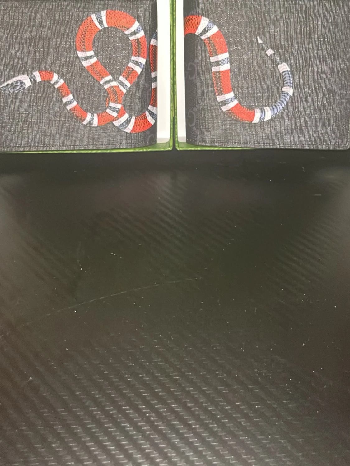 Svart Gplånbok med ormtryck - 1