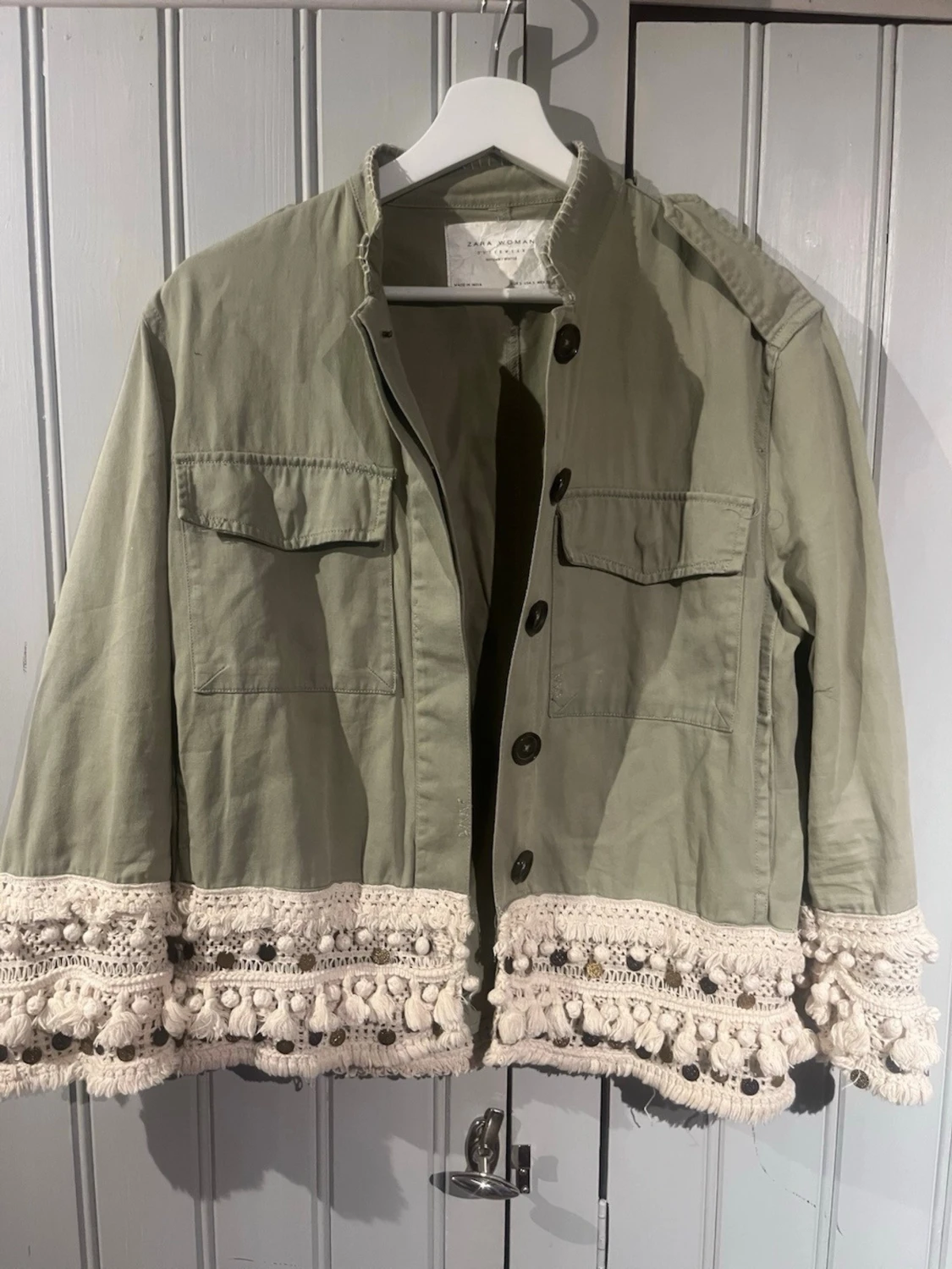 Grön jacka Zara  - 1