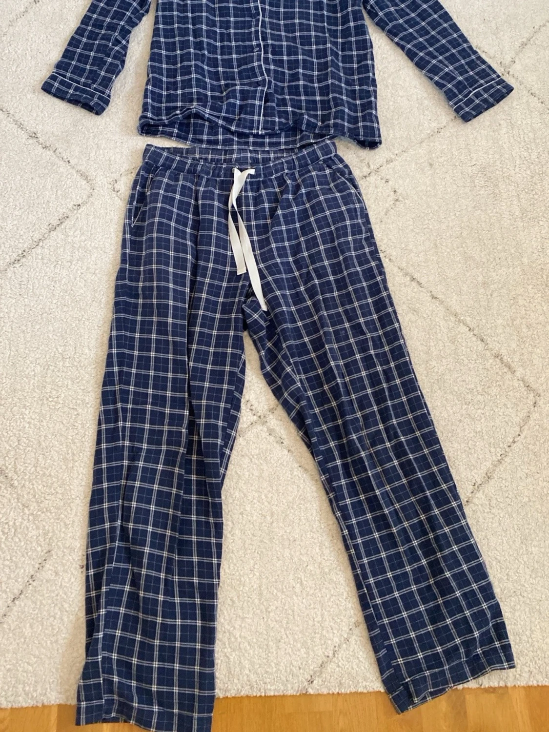 Blåvit rutig pyjamas från Change - 3