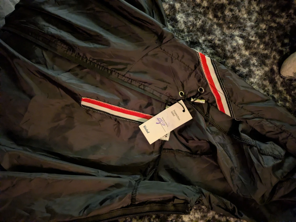 Black moncler jacket - 1