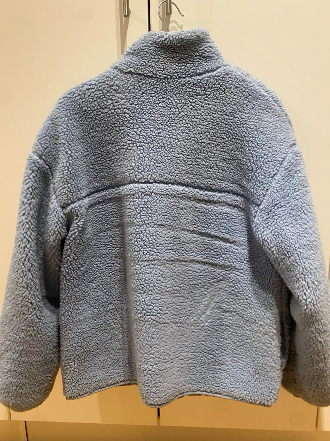 Blå teddyjacka från pull and bear  - 1