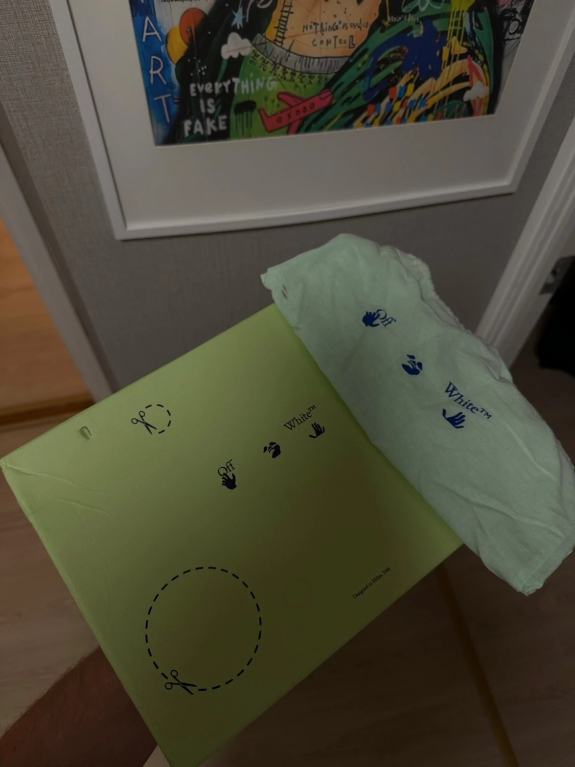 Off-White svarta sneakers med ränder - 2