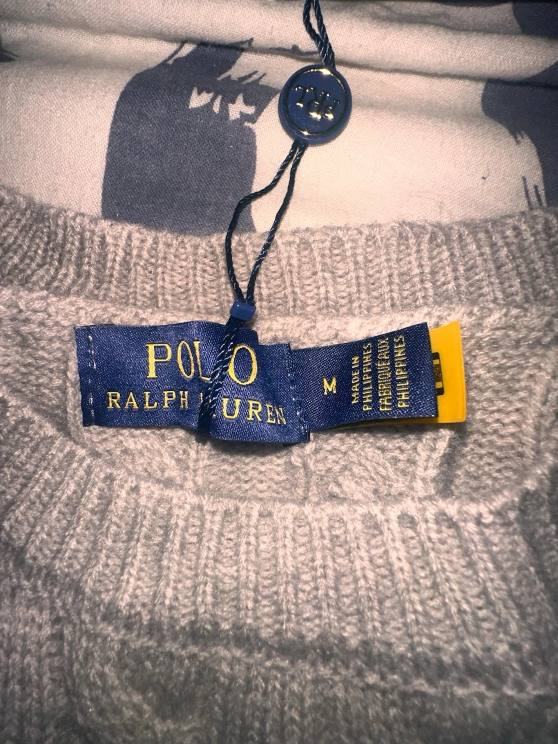 Grå kabelstickad tröja Polo Ralph Lauren - 2