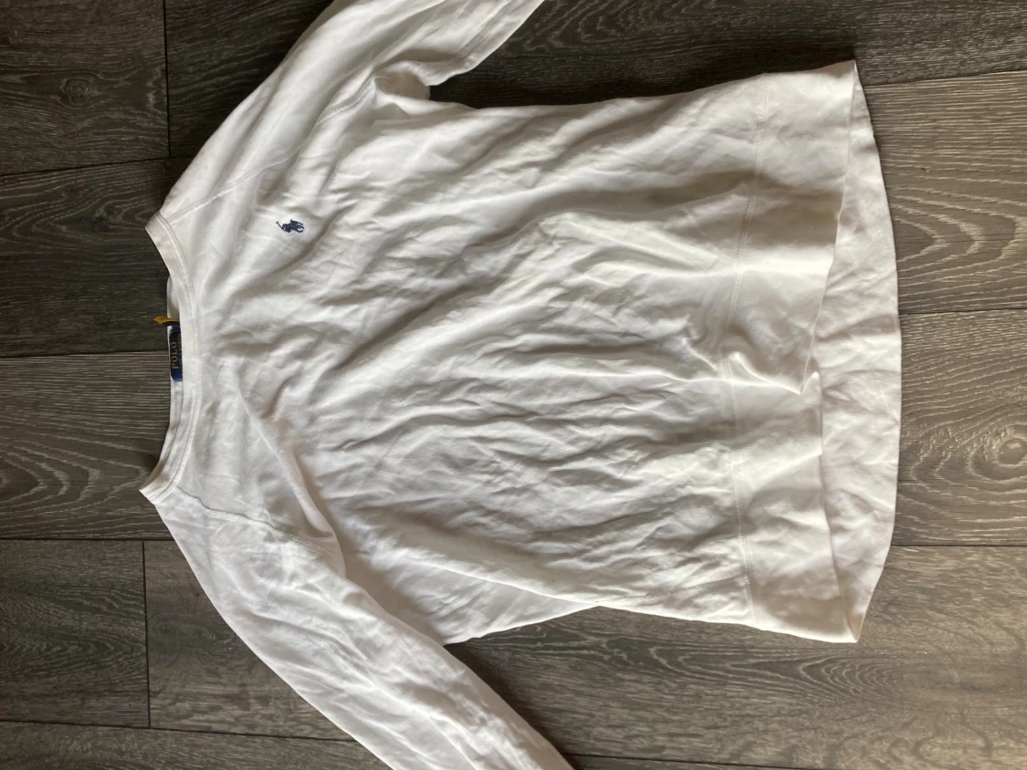 Vit långärmad tröja från Polo Ralph Lauren