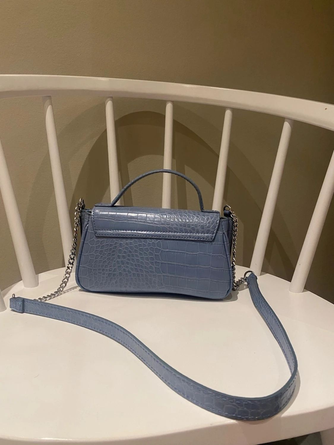 Ljusblå axelväska  - 1