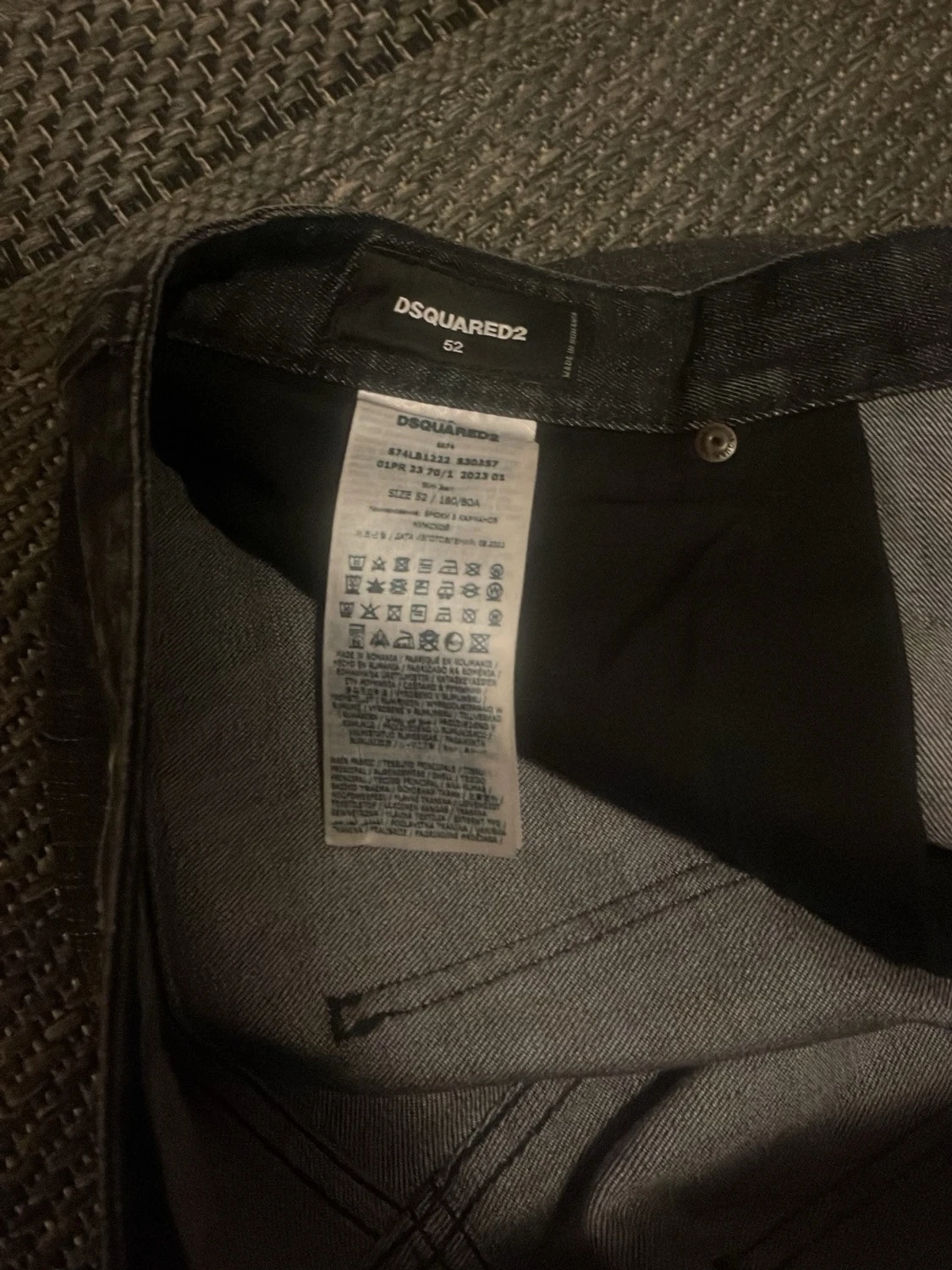 Svarta Dsquared2 jeans med slitningar - 2
