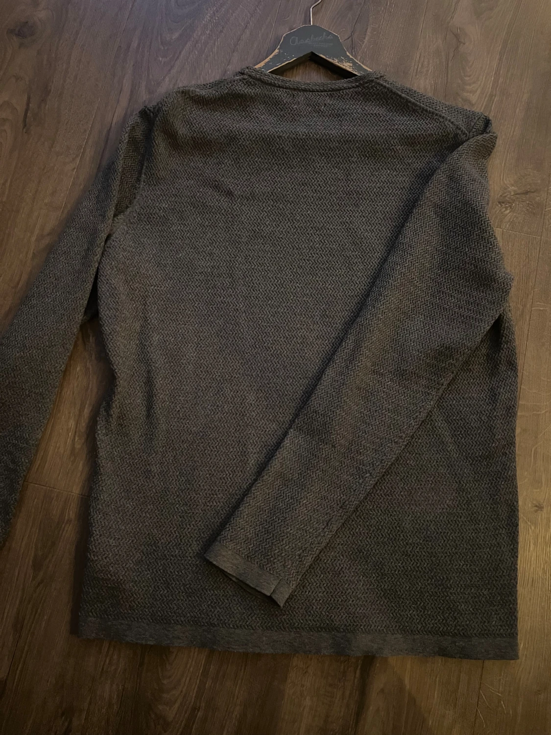 Grå stickad tröja Massimo Dutti - 2