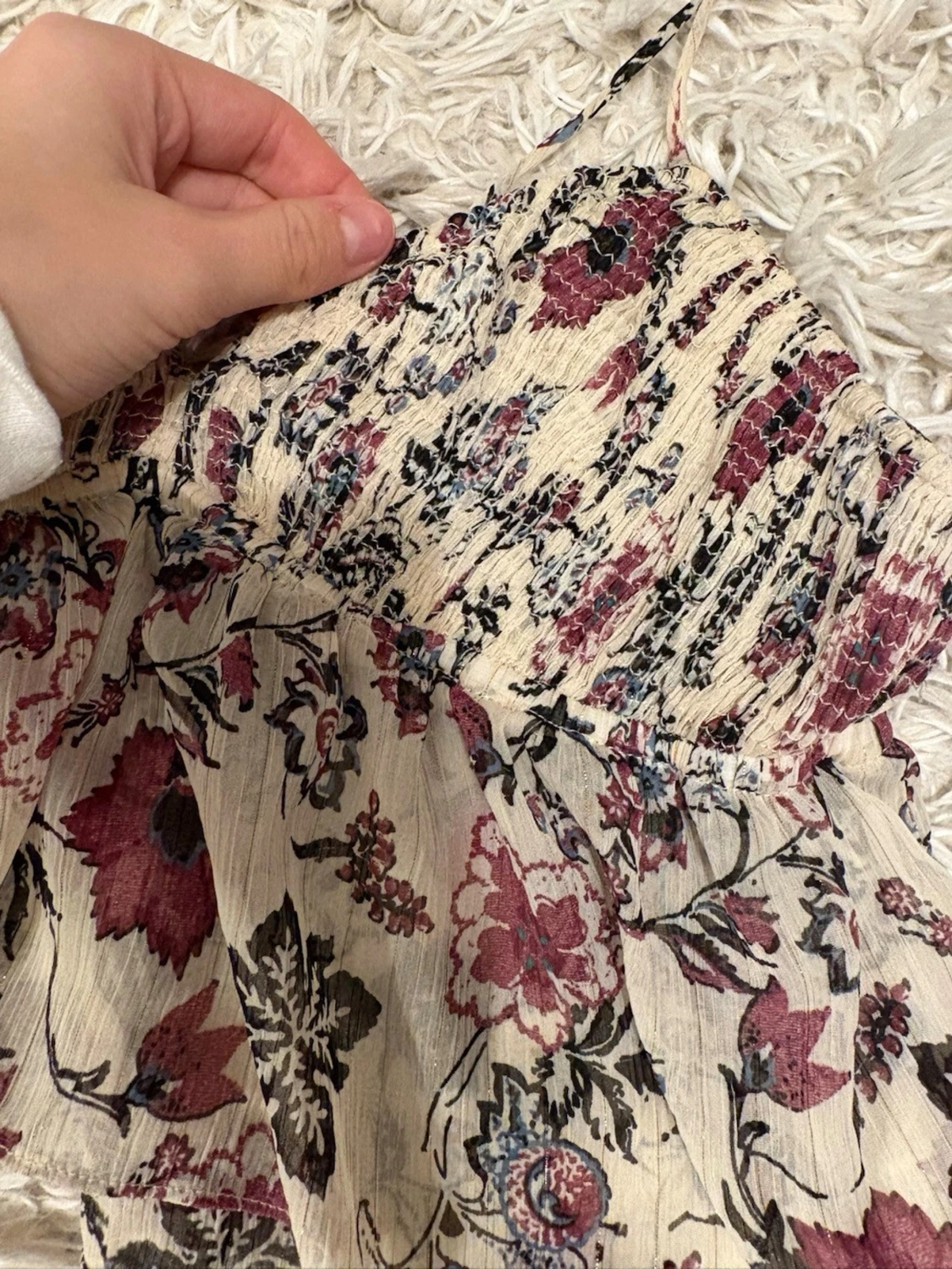 Blommig linnetopp från Zara - 1