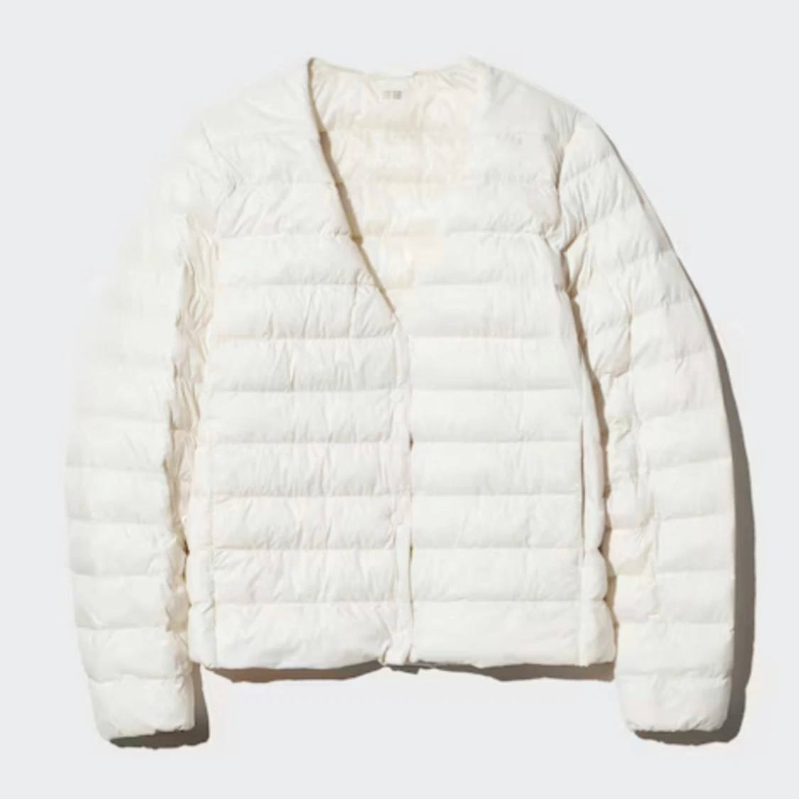 Lätt dunjacka från Uniqlo, blå & vit - 3