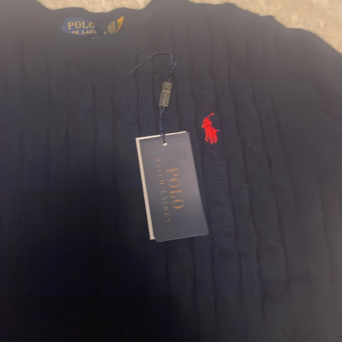Mörkblå stickad tröja Polo Ralph Lauren - 2