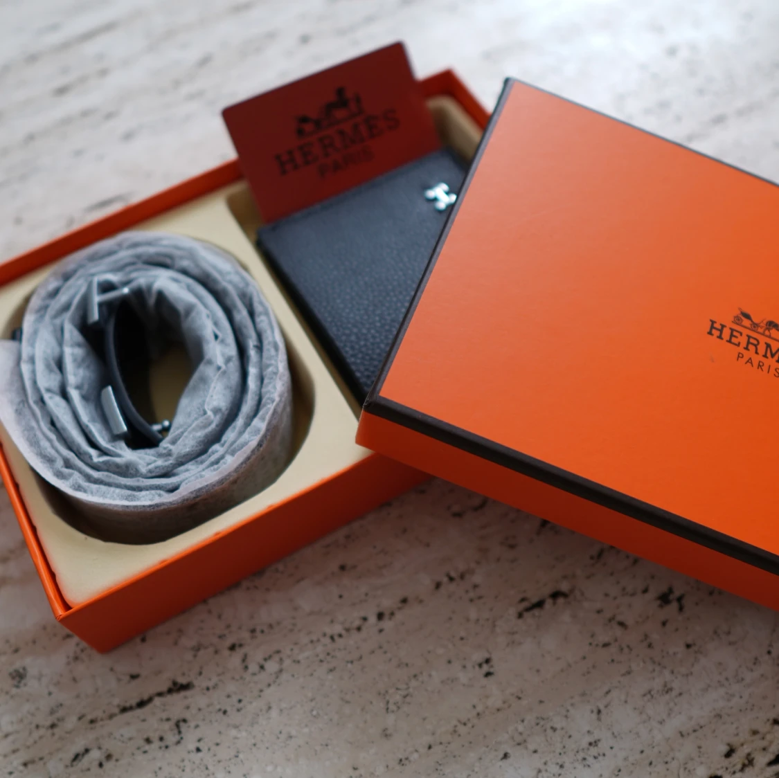 H bälte svart/silver - 1