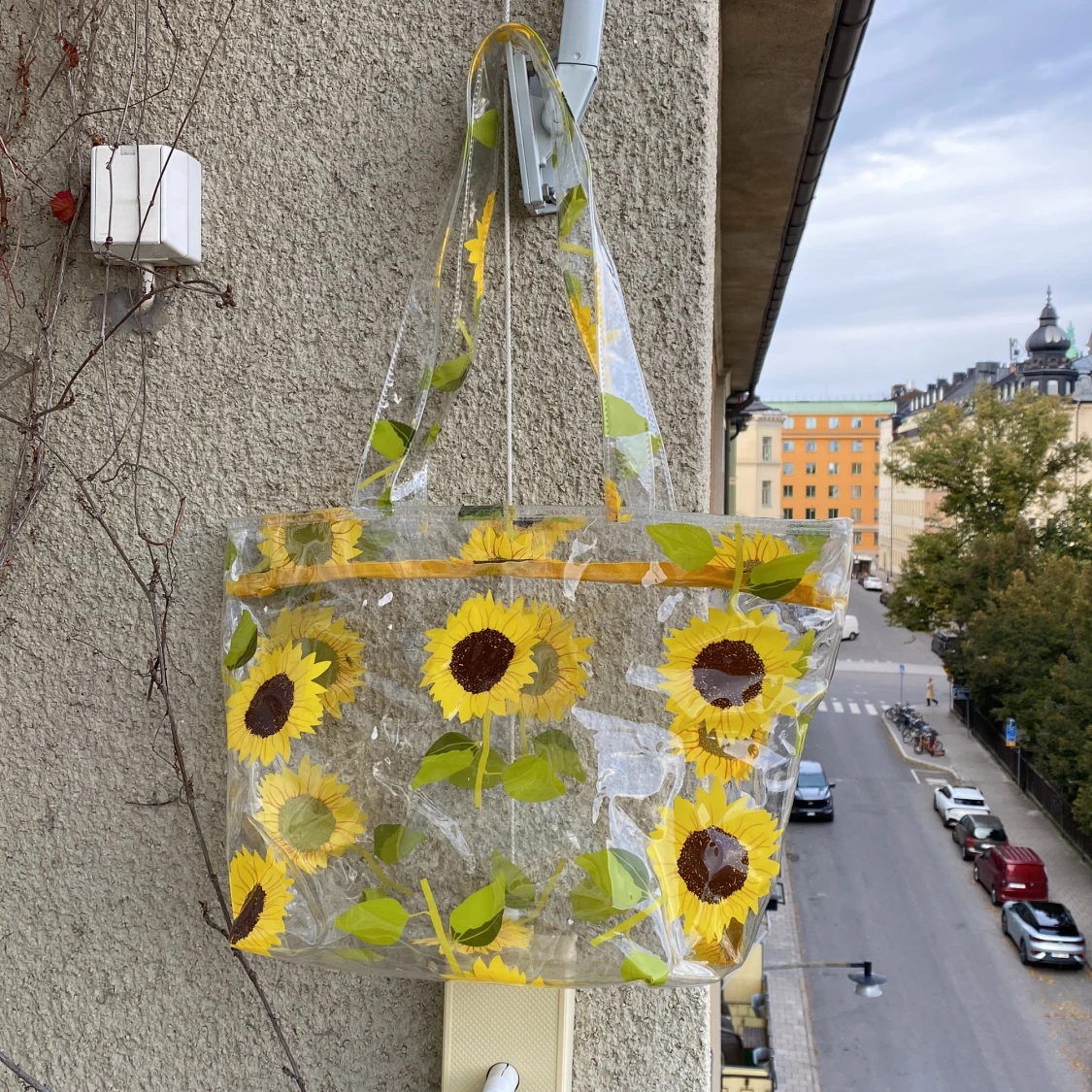 Unik solros plastväska - 1