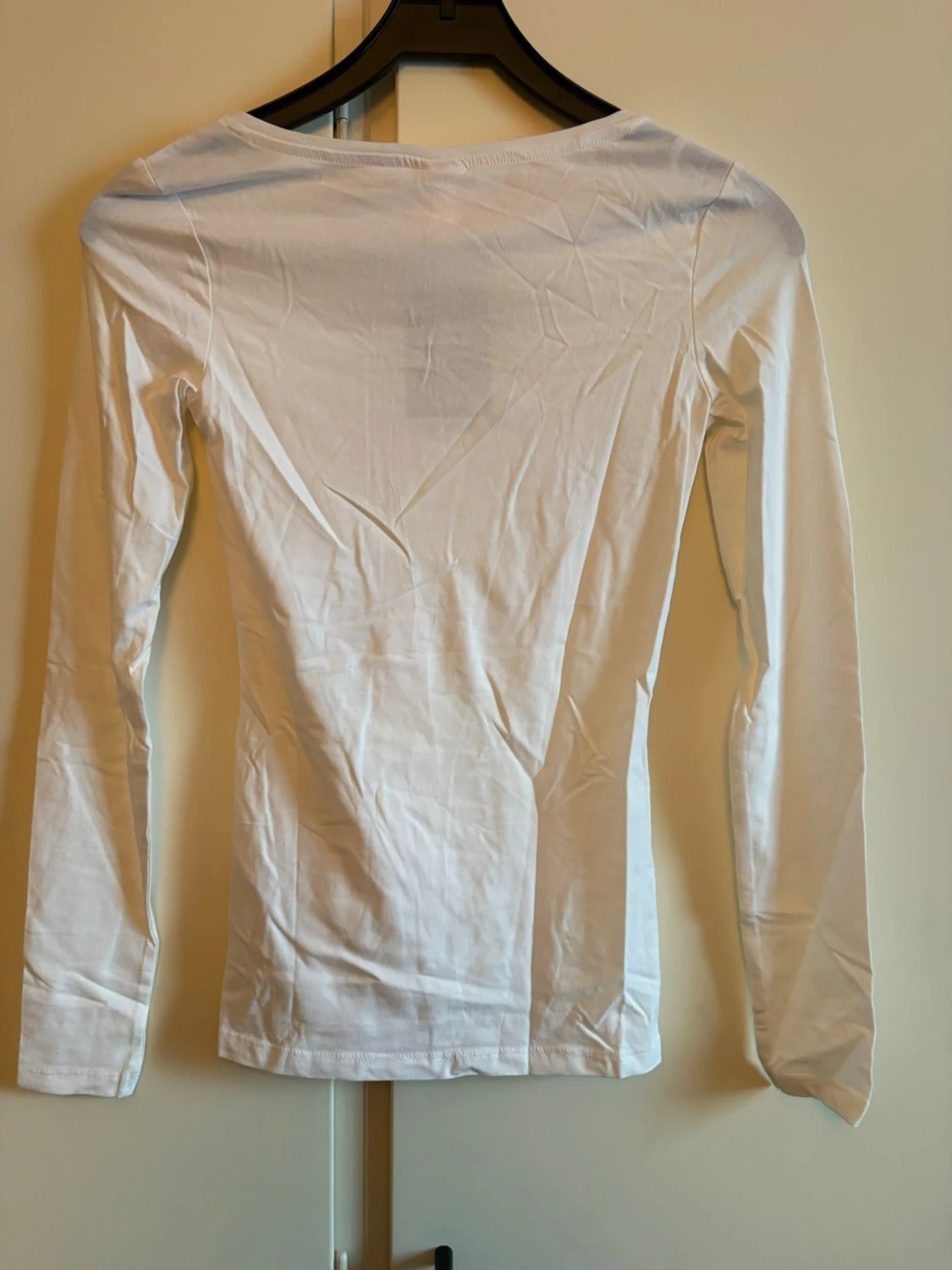 Vit långärmad topp från H&M - 1