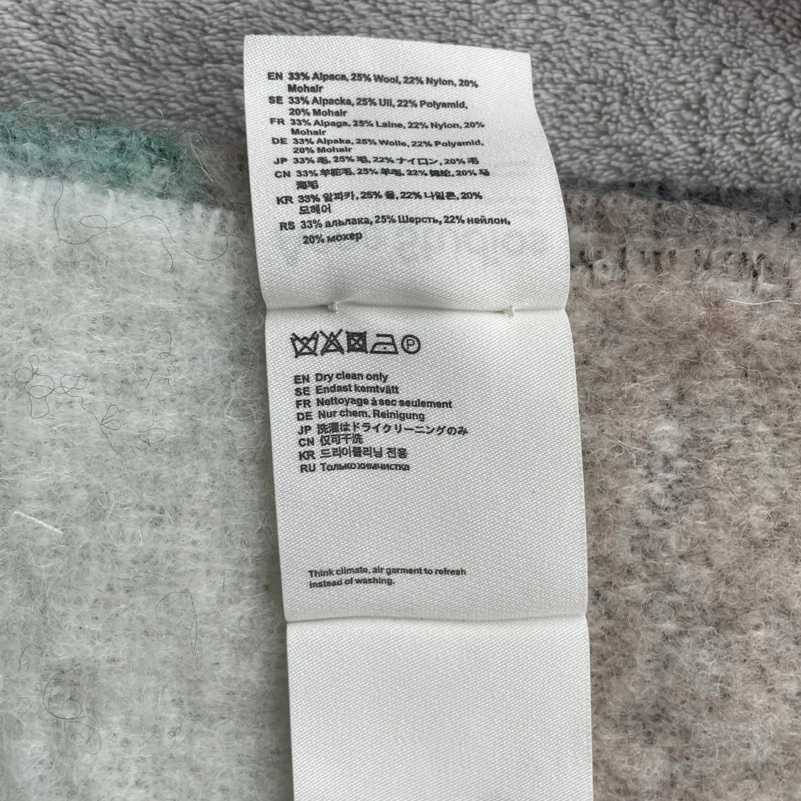 Rutig halsduk Acne Studios ull - 4