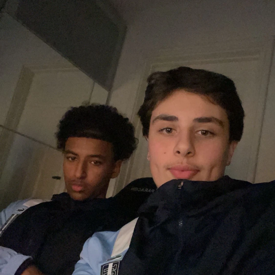 Lacoste blå vindjacka med huva - 3