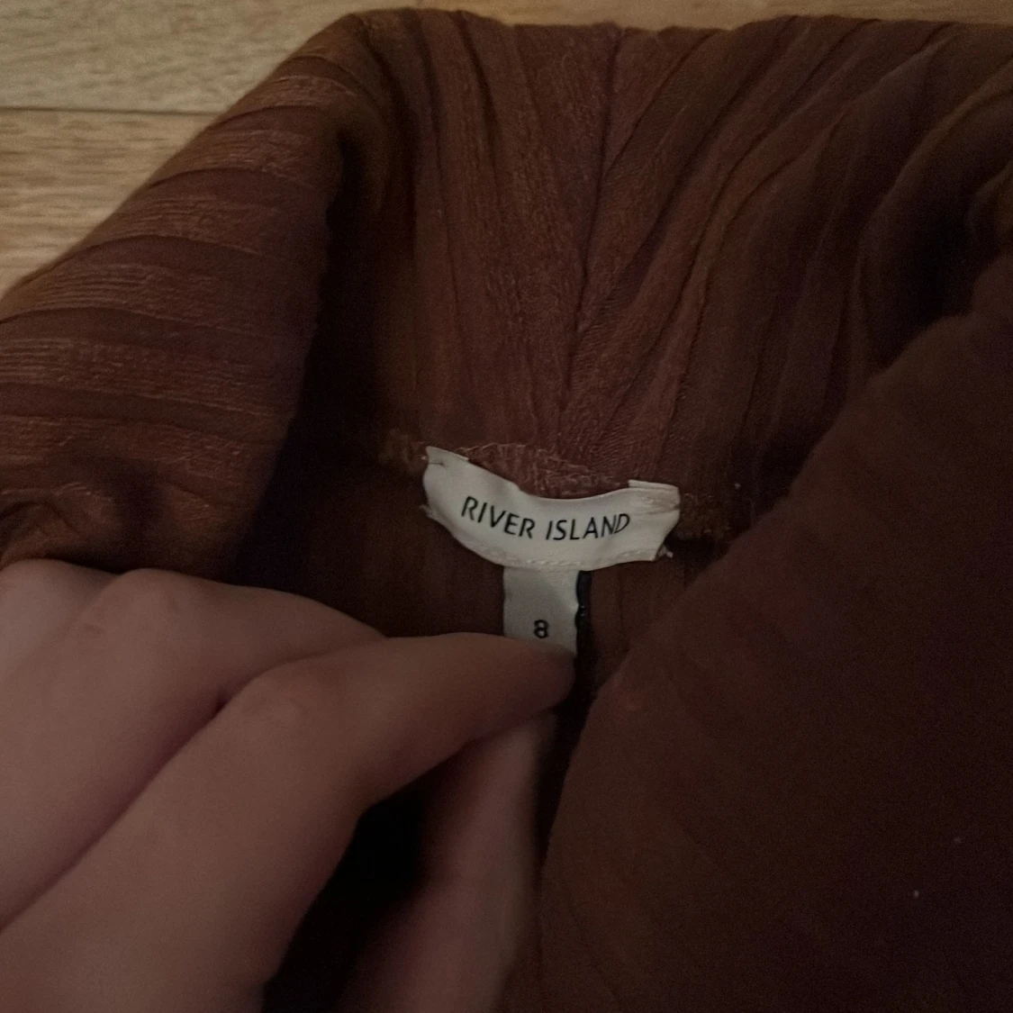 Brun ribbad polotopp från River Island - 3