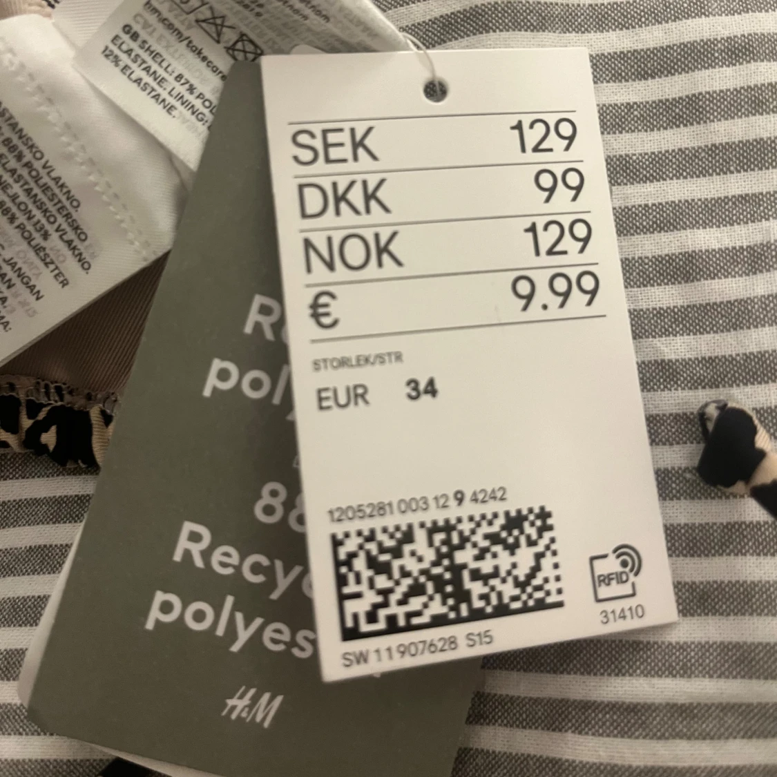 Leopardmönstrad bikiniöverdel  - 2