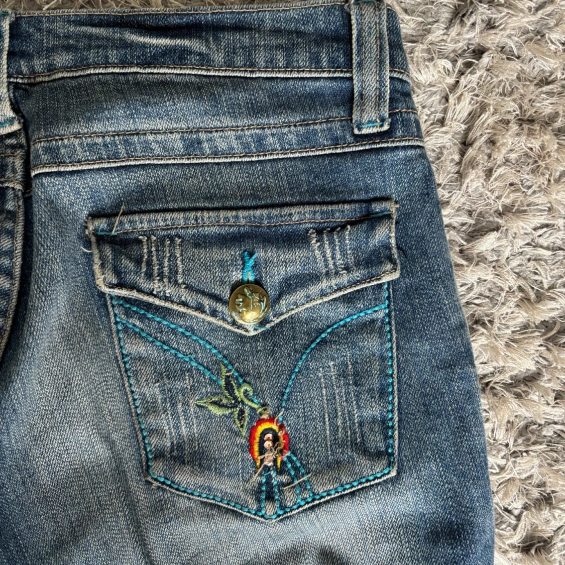 Lågmidjade bootcut jeans - 2