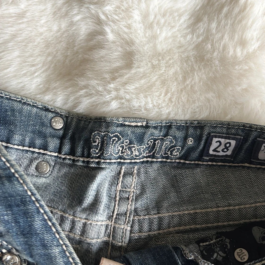 Jeanskjol med volang från Miss Me - 3