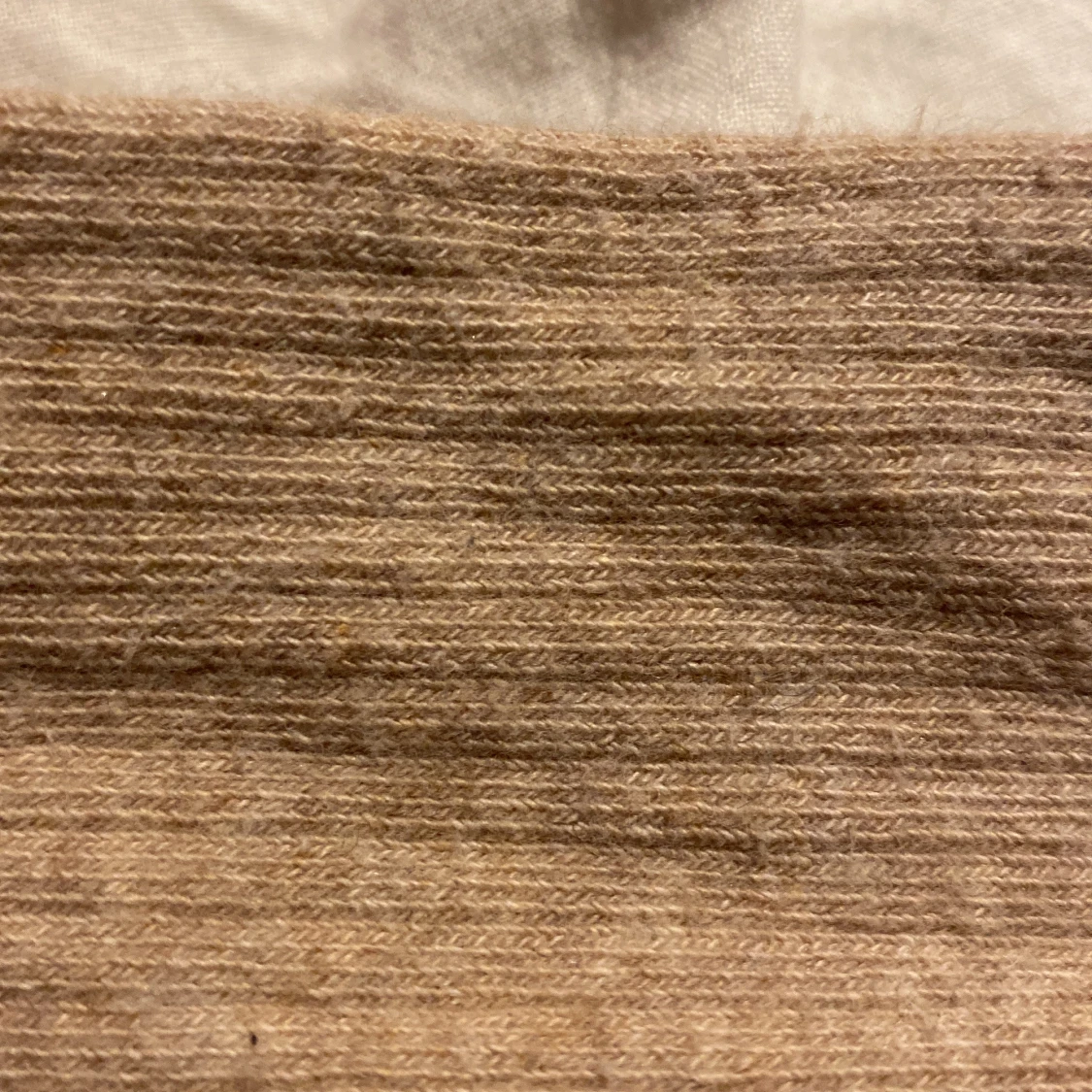 Beige ribbade strumpbyxor i bomullsblandning - 4