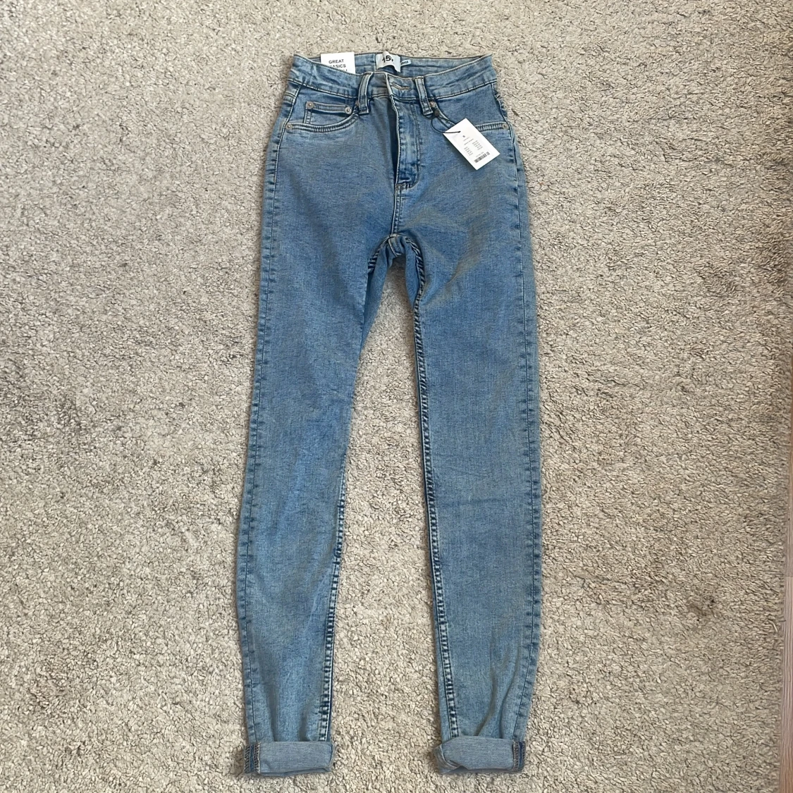 Ljusblå skinny jeans från lager 157