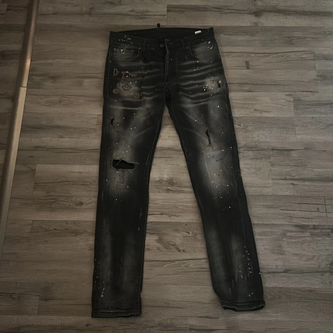 Svarta Dsquared2 jeans med detaljer