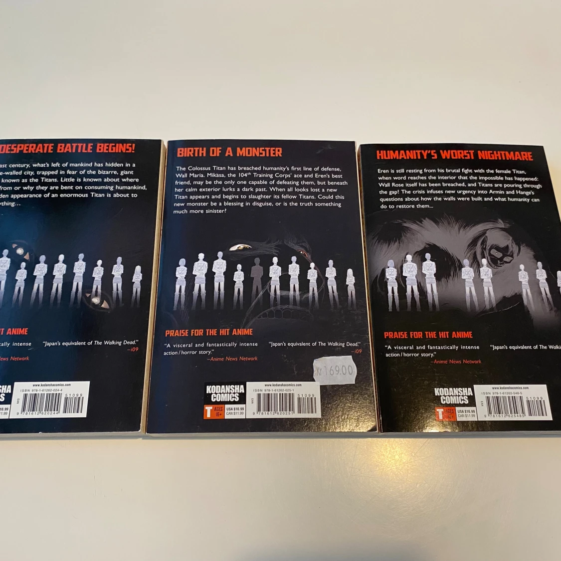 Attack on Titan (volym 1, 2, 9, 10, 11, 12) - 1