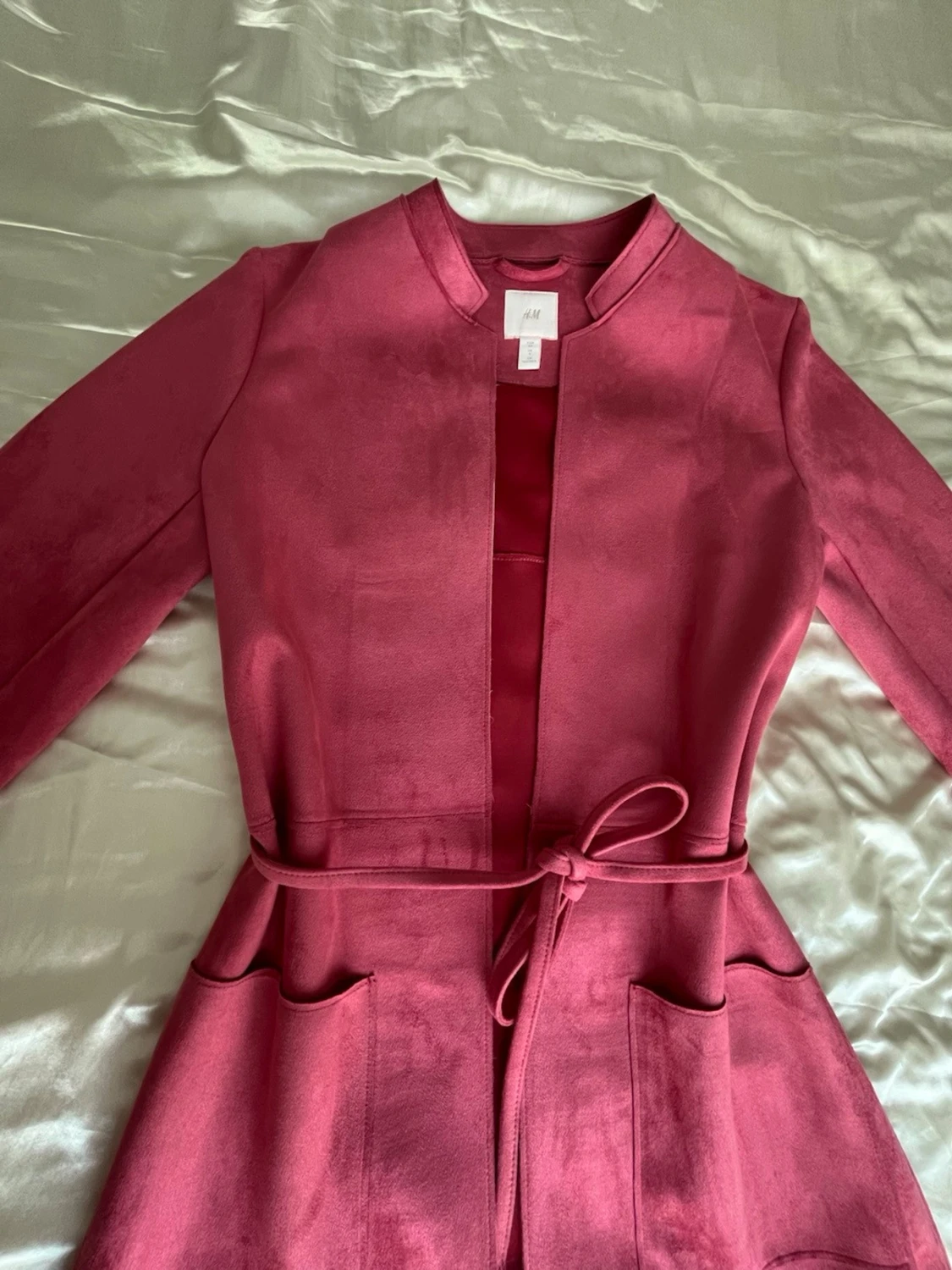 Rosa mocka trenchcoat från H&M - 2