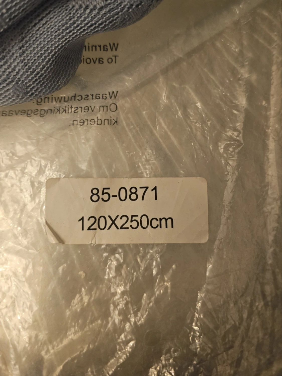 Ljusblå blommig spetsgardiner 120x250cm - 1