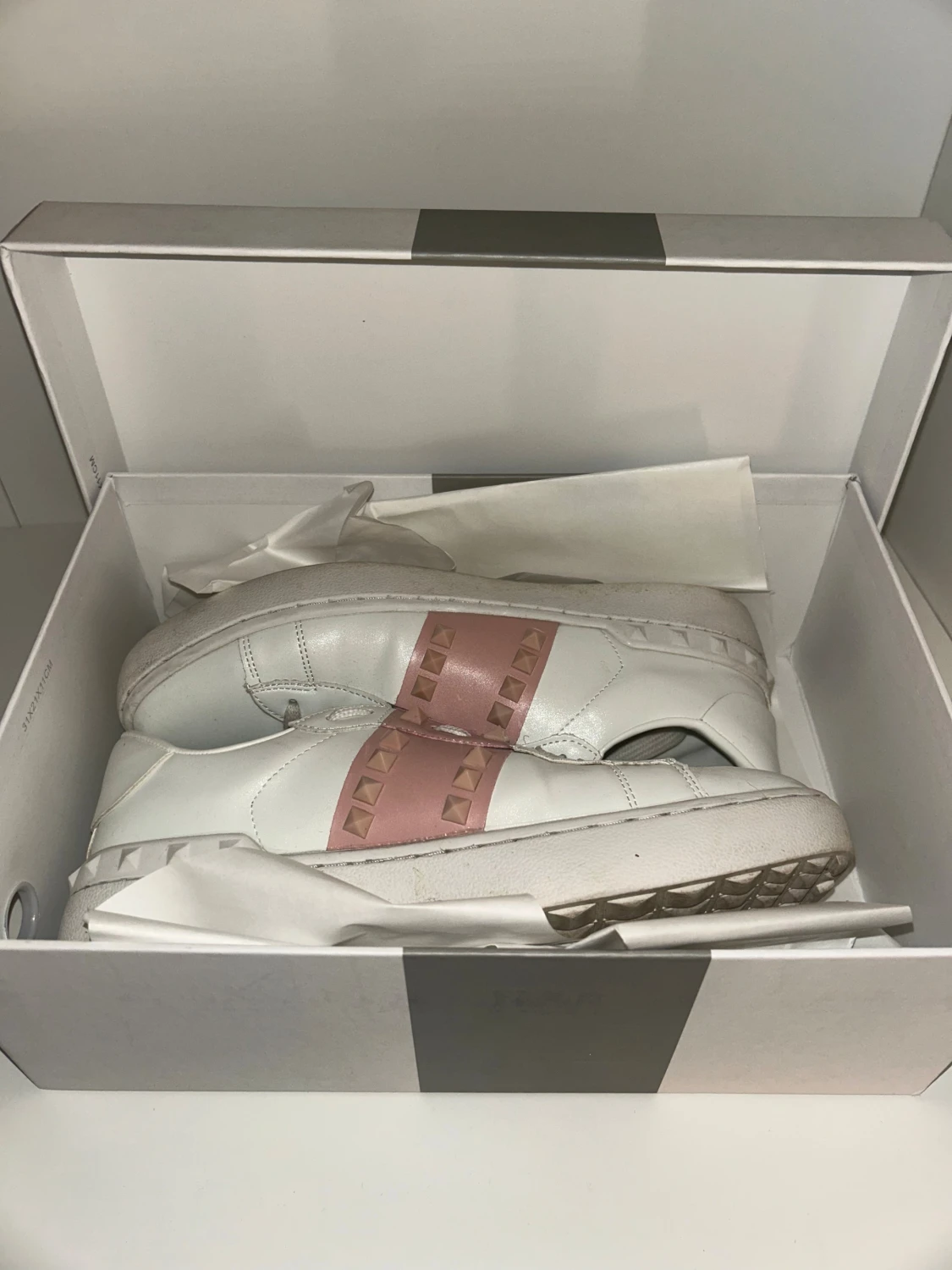 Valentino Rockstud Open sneakers vit/rosa - 2