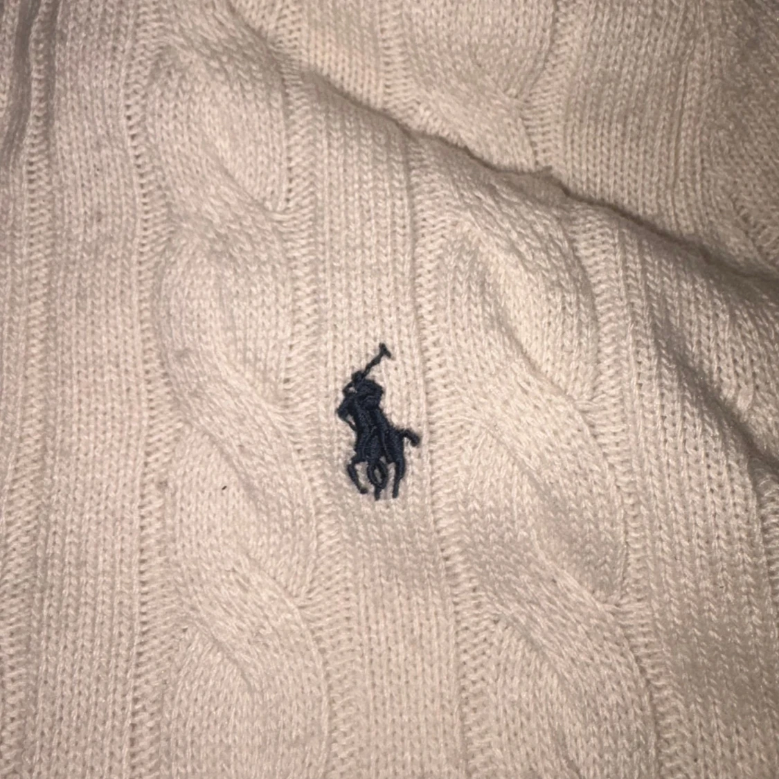 Vit kabelstickad tröja Polo Ralph Lauren - 4