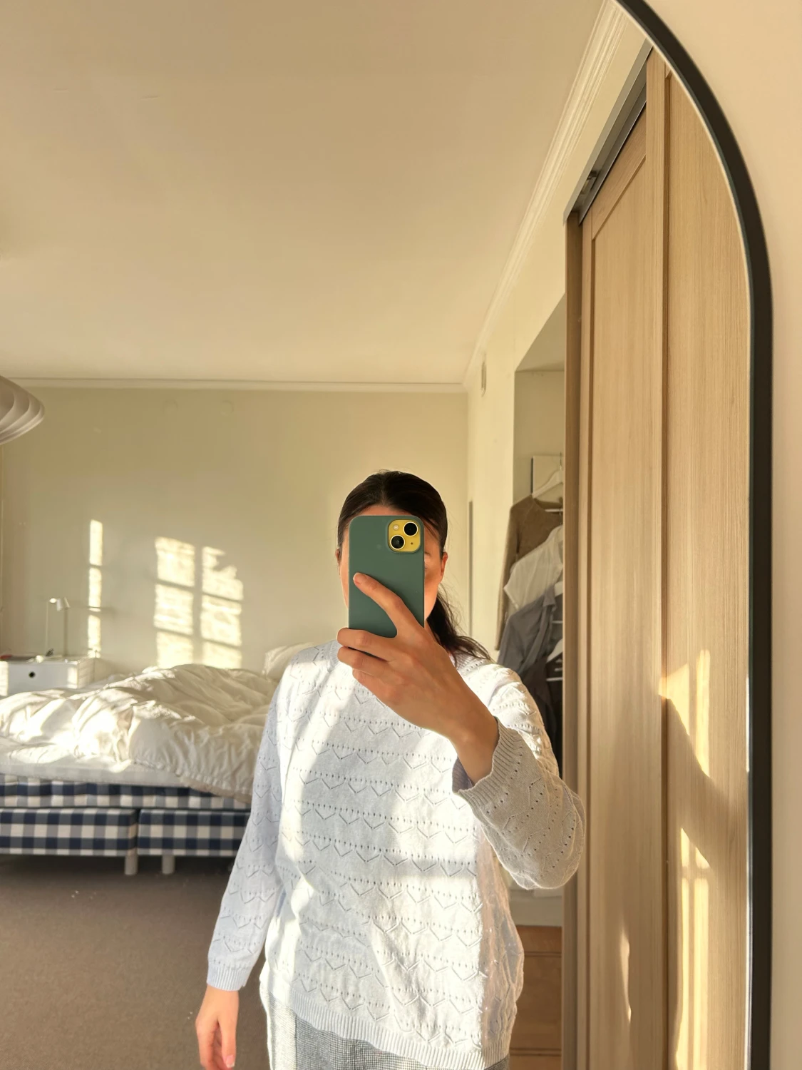 Ljusgrå stickad tröja från Dobber - 4