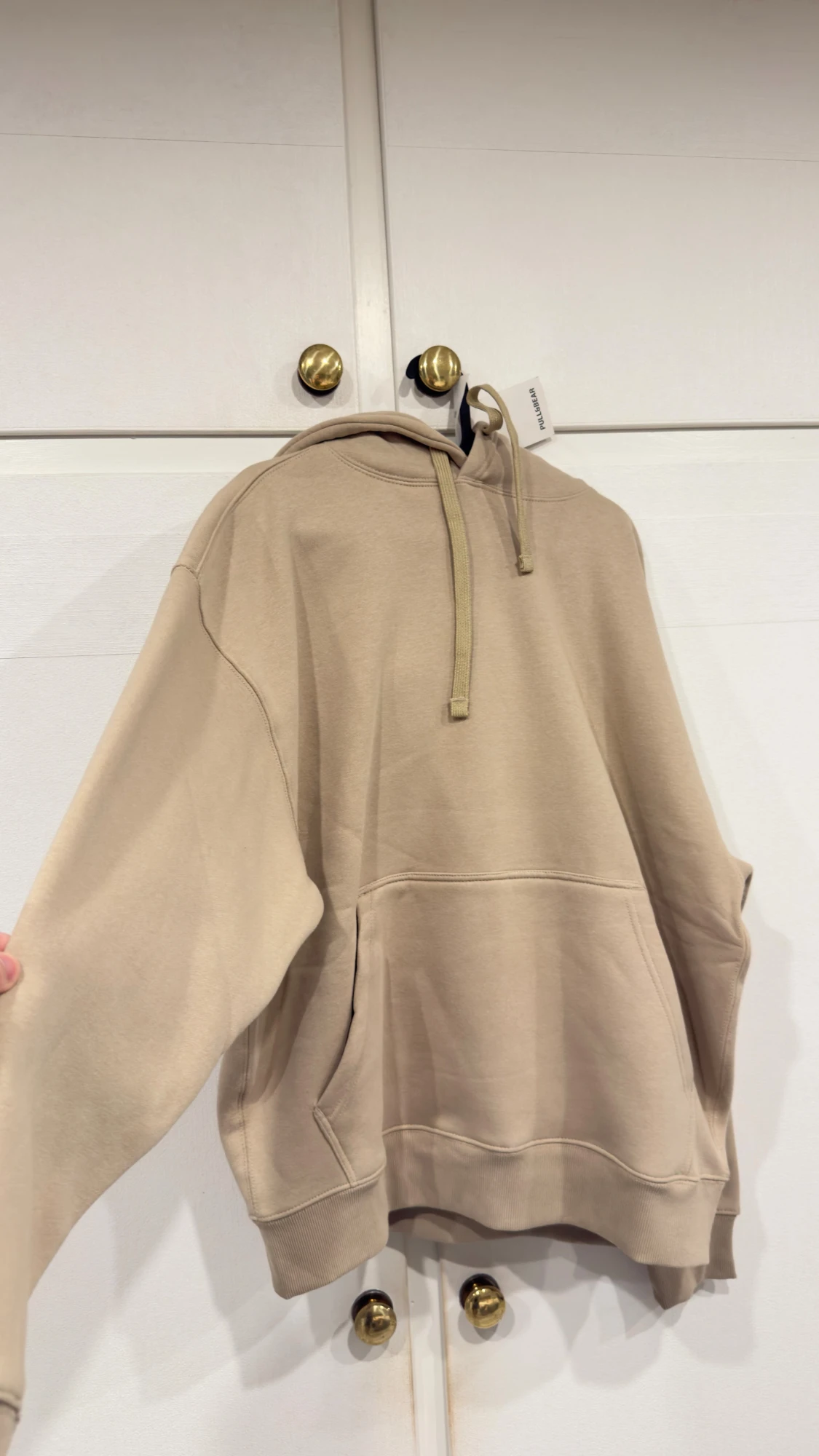 Beige hoodie från Pull&Bear
