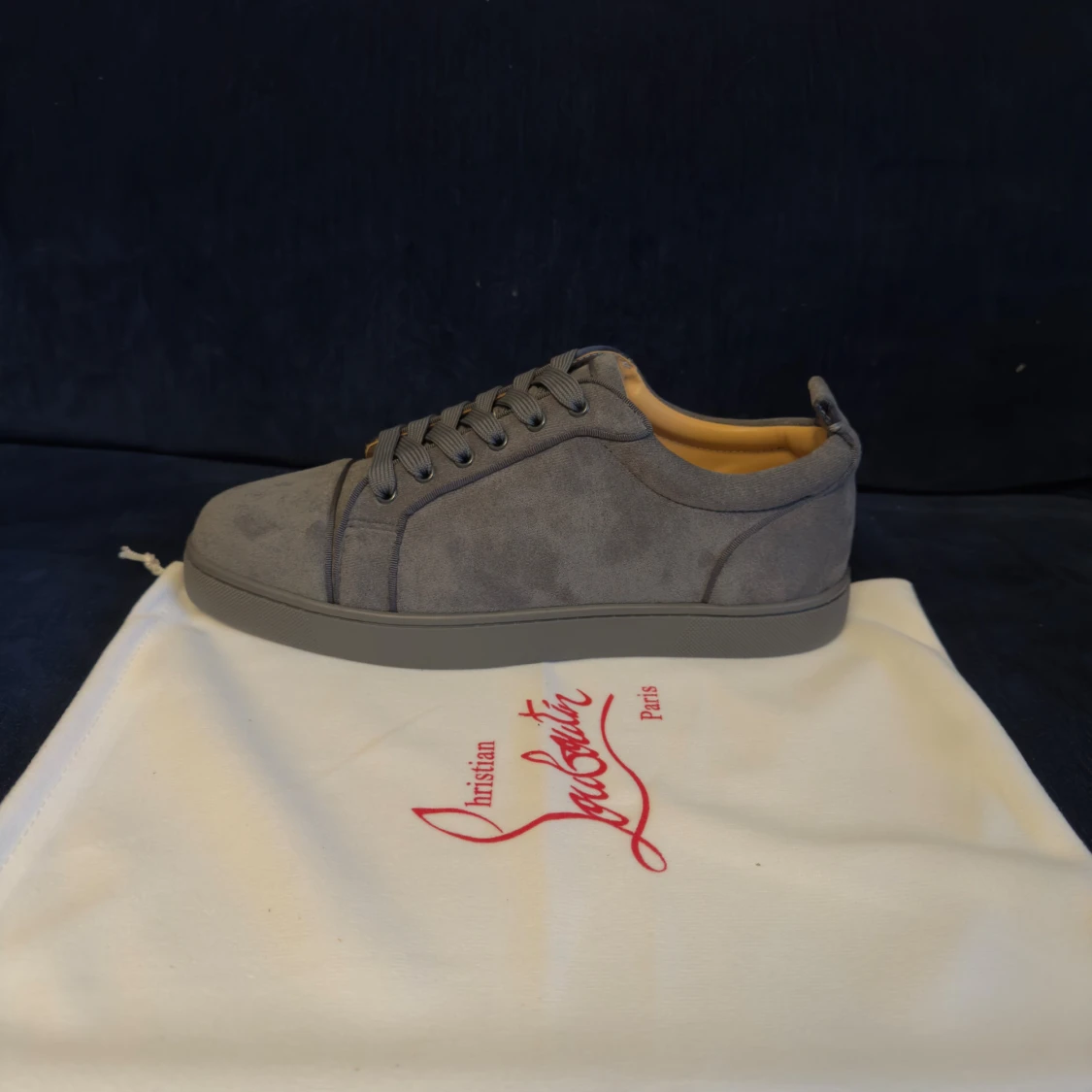 Grå mocka sneakers Christian Louboutin - 2