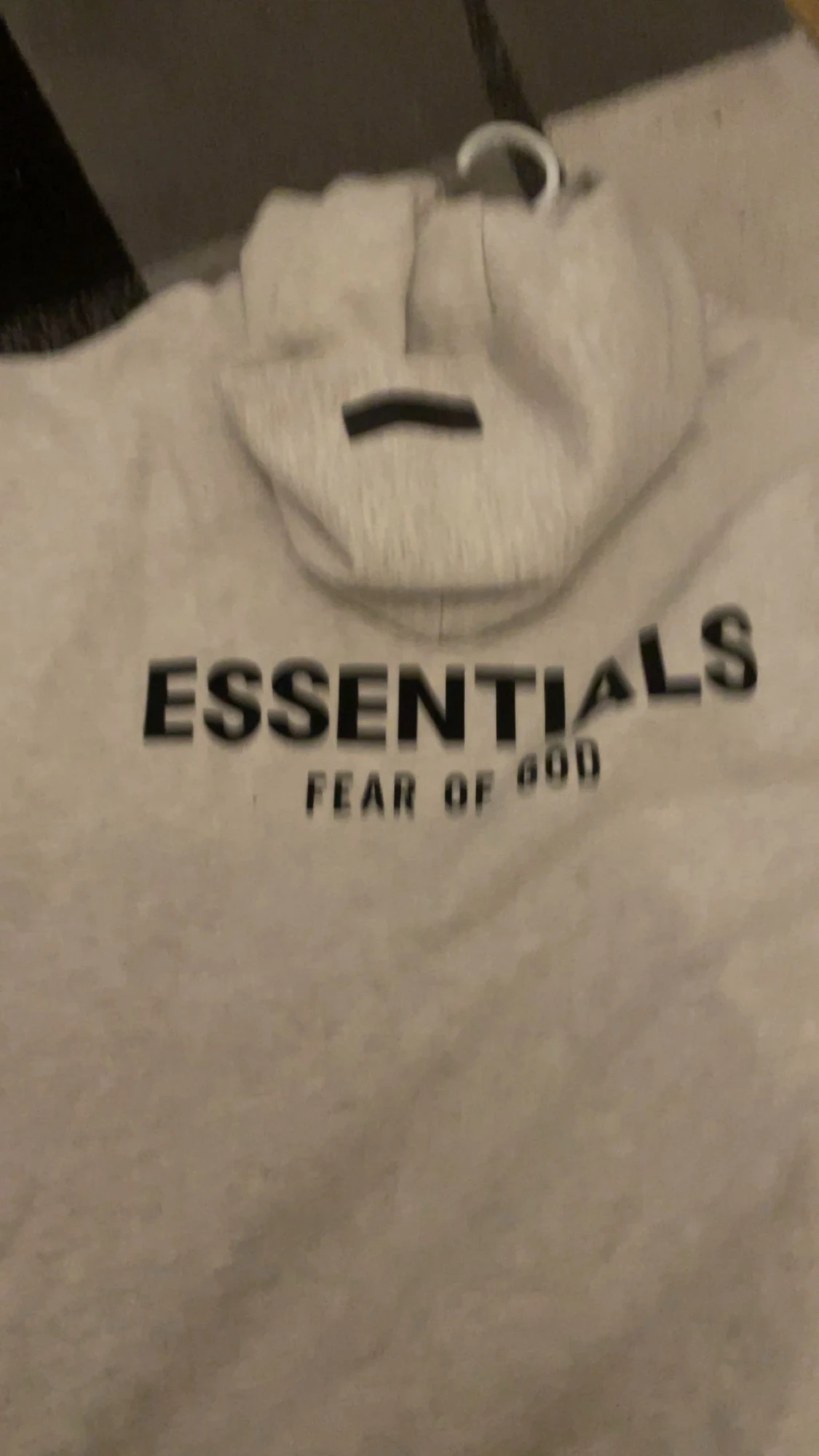 Essentials Fear of God ljusgrå hoodie - 2