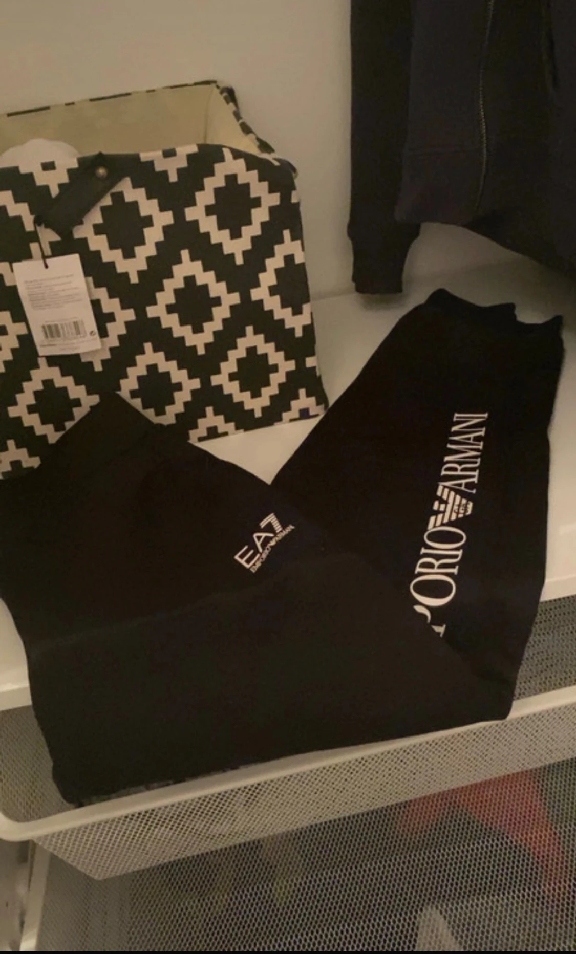 Svarta EA7 Emporio Armani sett  - 2