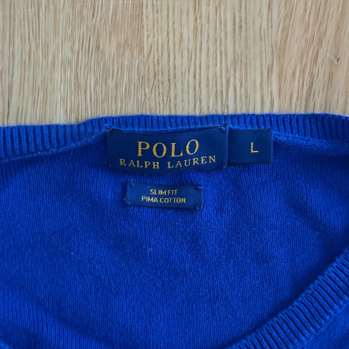 Blå Ralph Lauren tröja  - 3