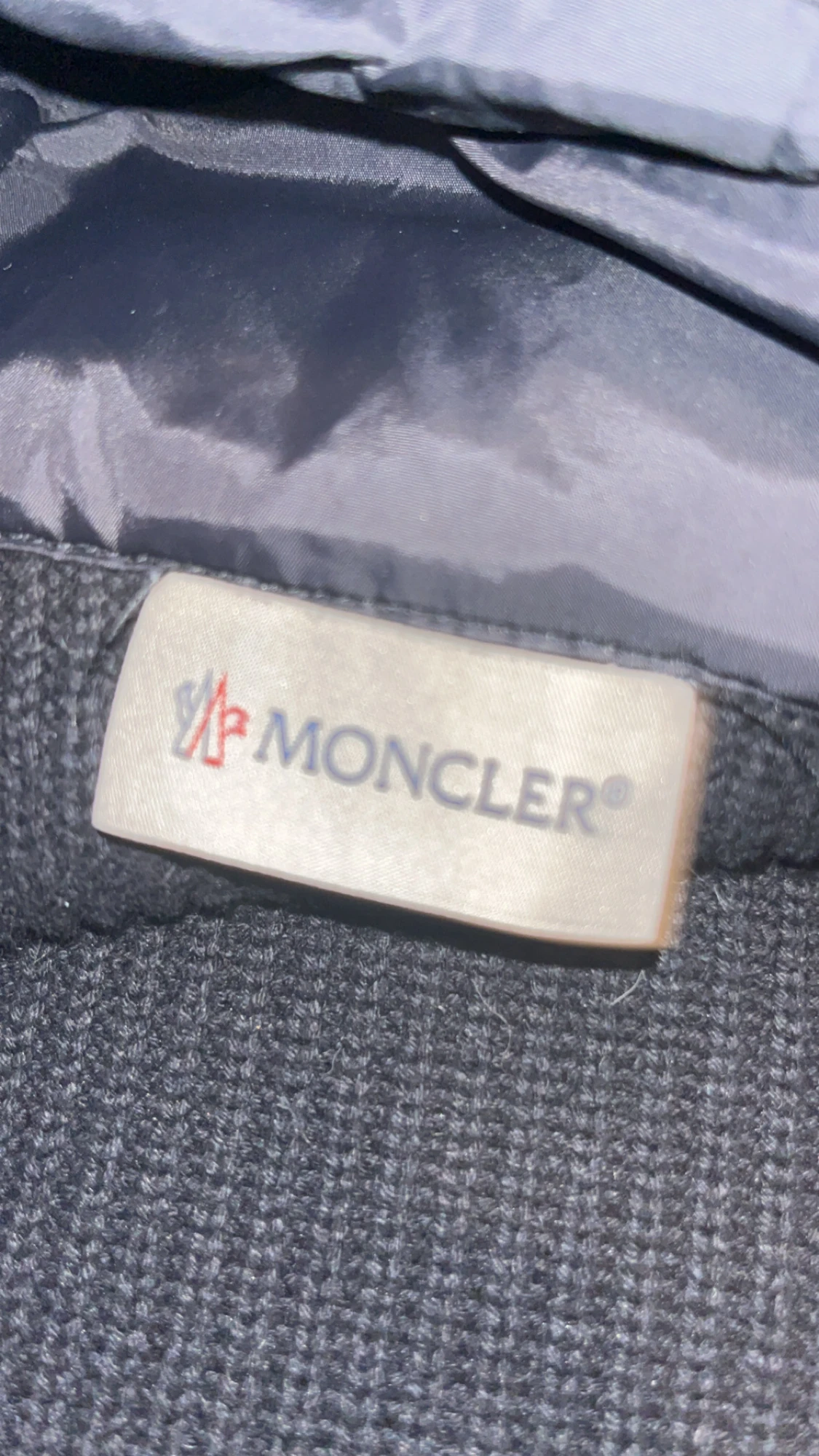 Svart Moncler cardigan dunjacka med huva - 4