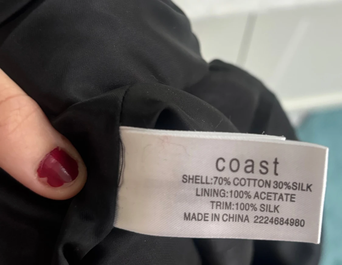 Halterneck klänning 100% siden silke Coast  - 5