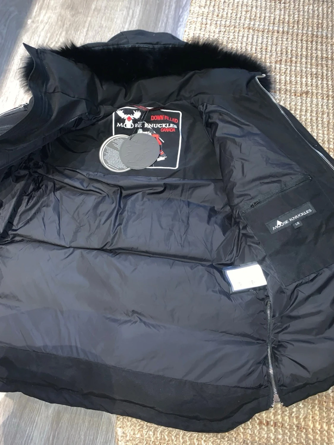 Svart pufferjacka Moose Knuckles L - 2