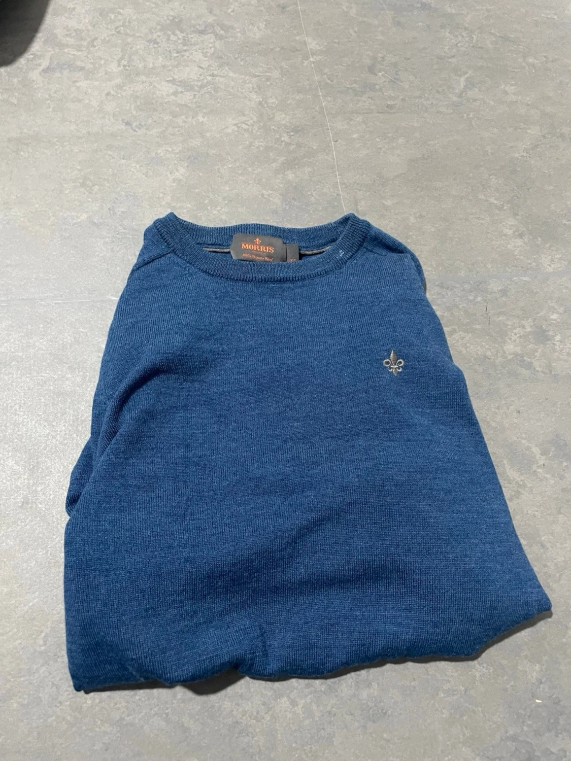 Blå stickad tröja från Morris - 1