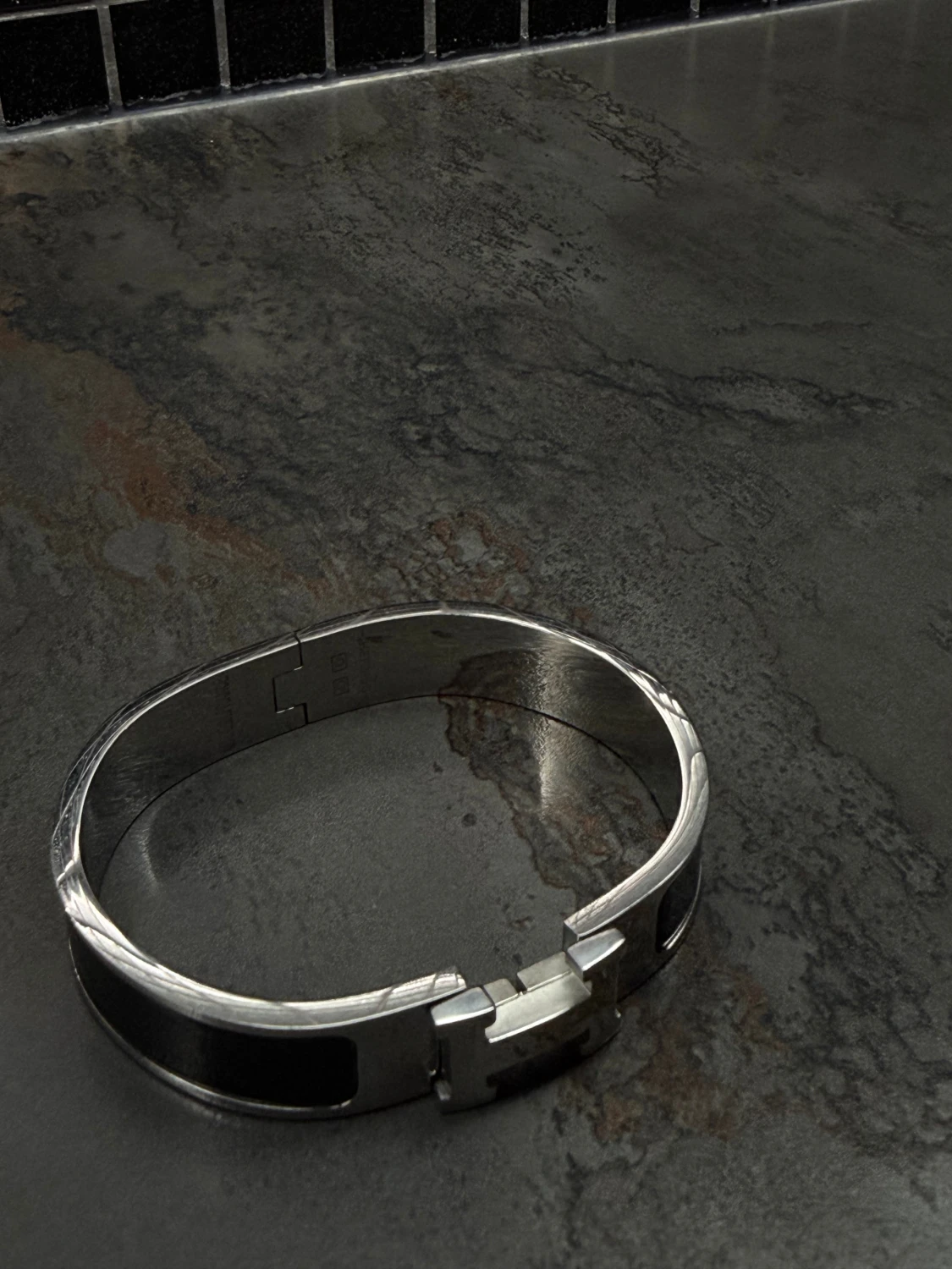 Svart Hermès armband  - 3