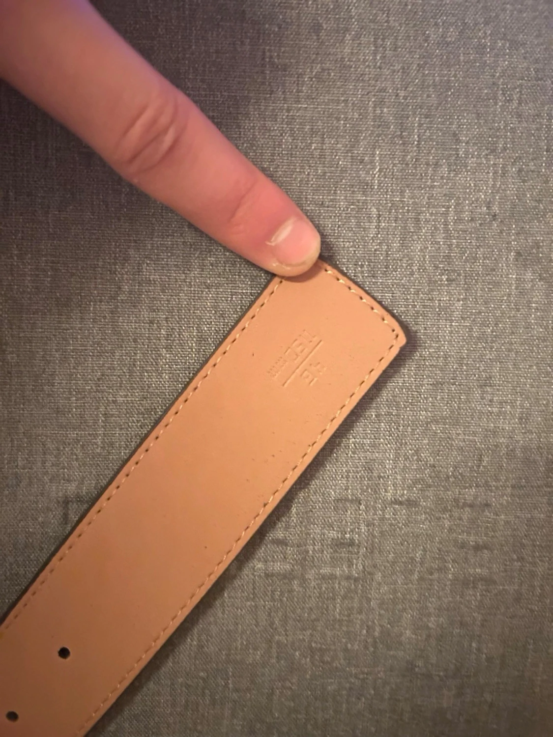 L bälte kaffe brun  - 3