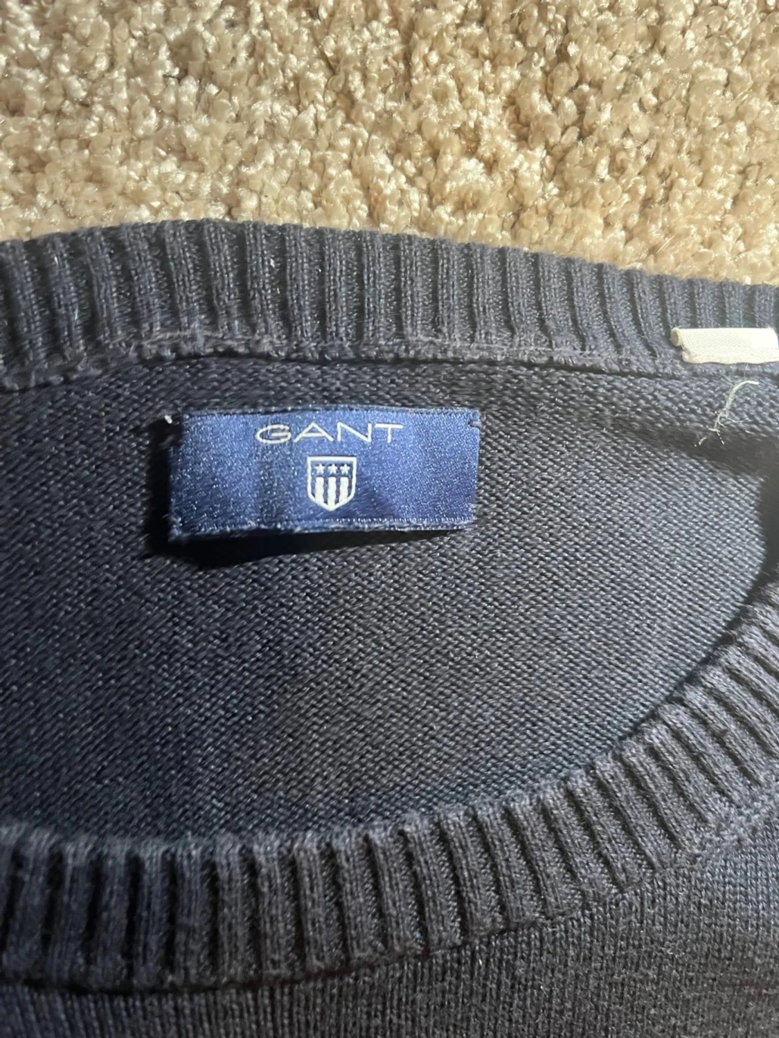 Mörk blå Gant tröja med usa flagga  - 5