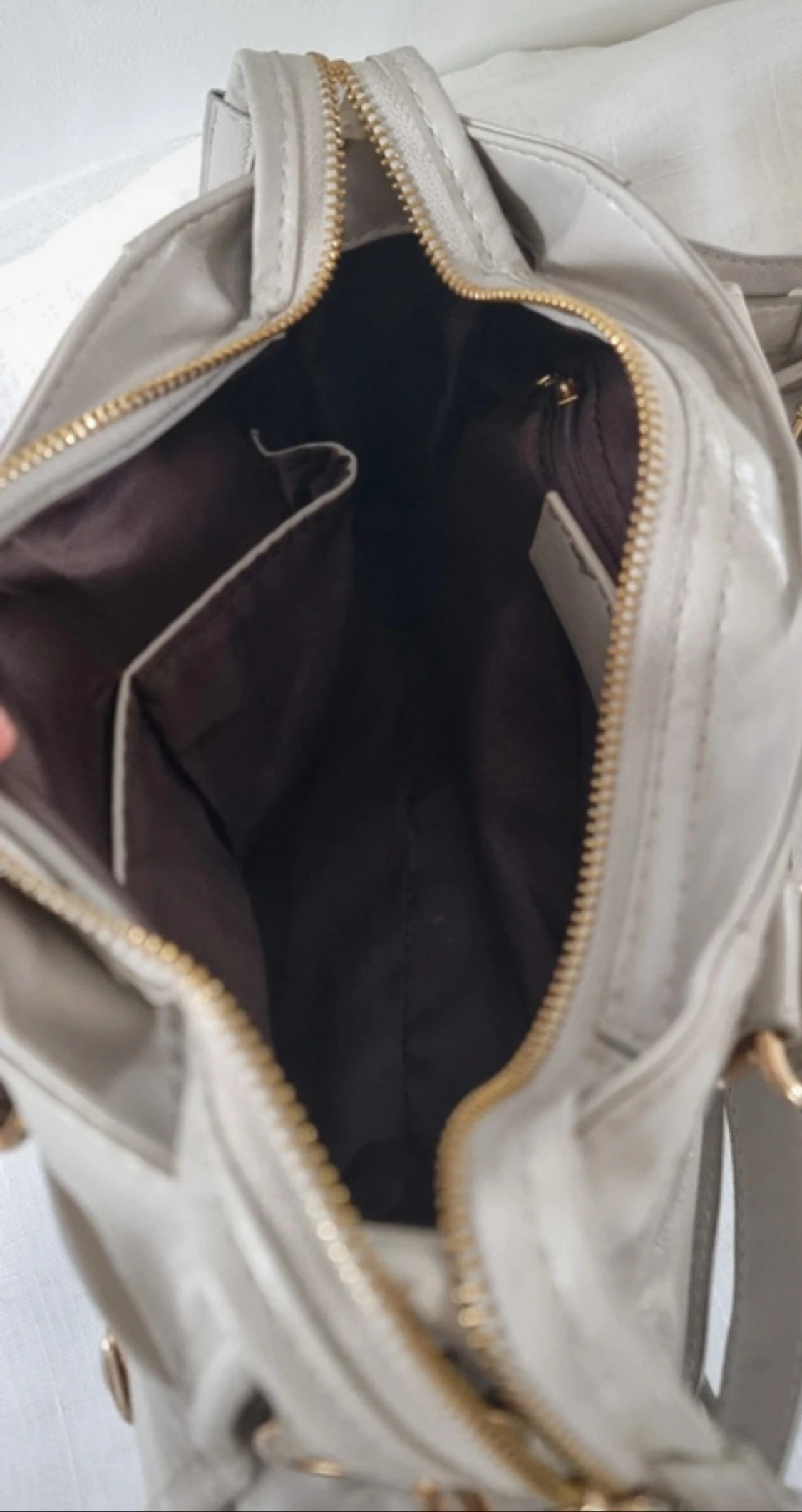 Grå/beige guld väska vintage style y2k 2000s - 3