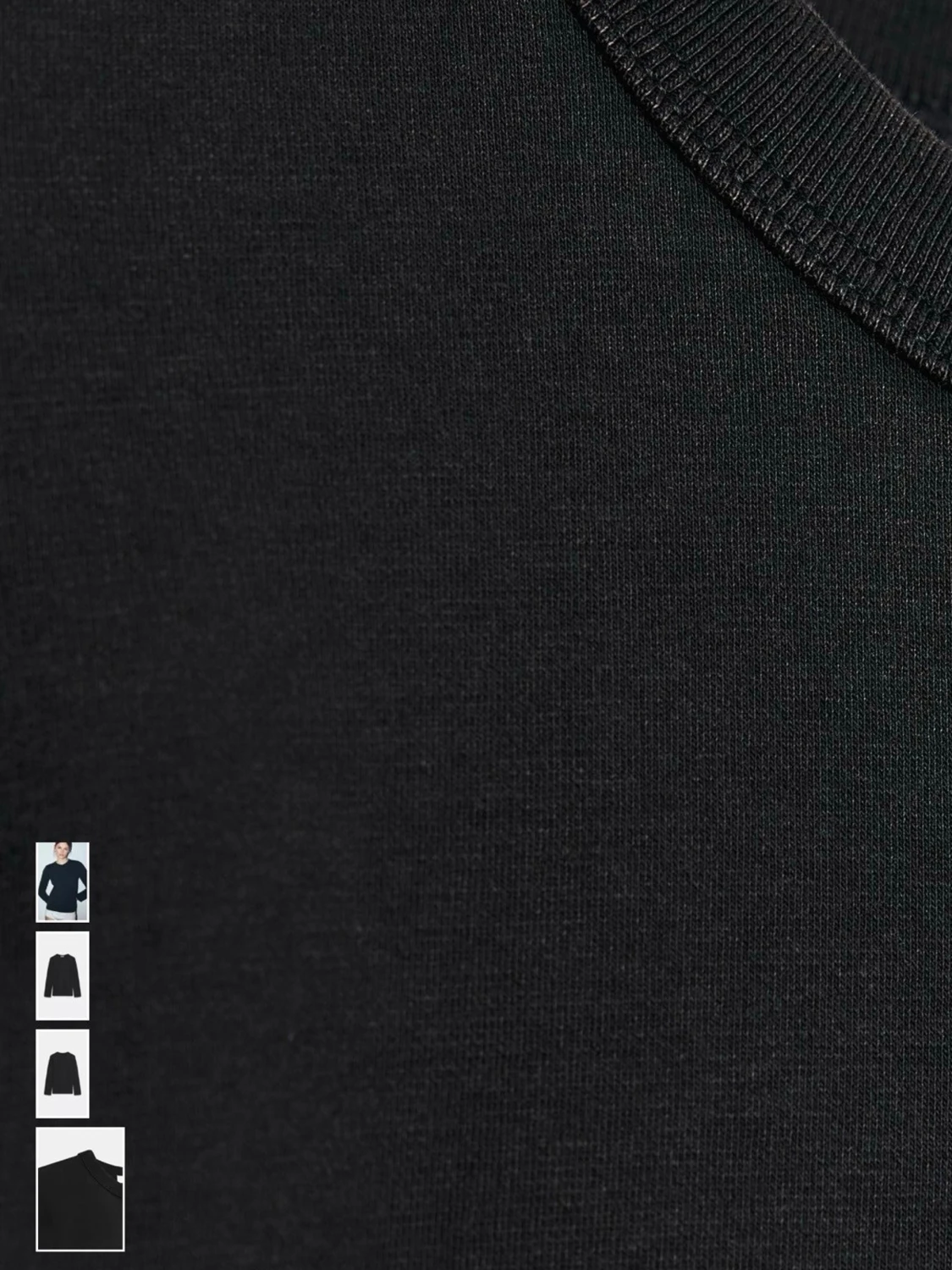 Svart långärmad basic tröja - 1